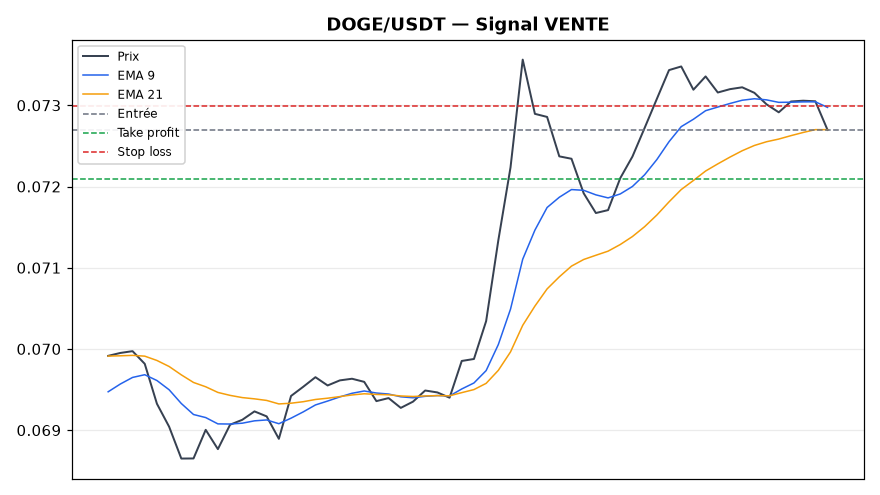 DOGE/USDT chart